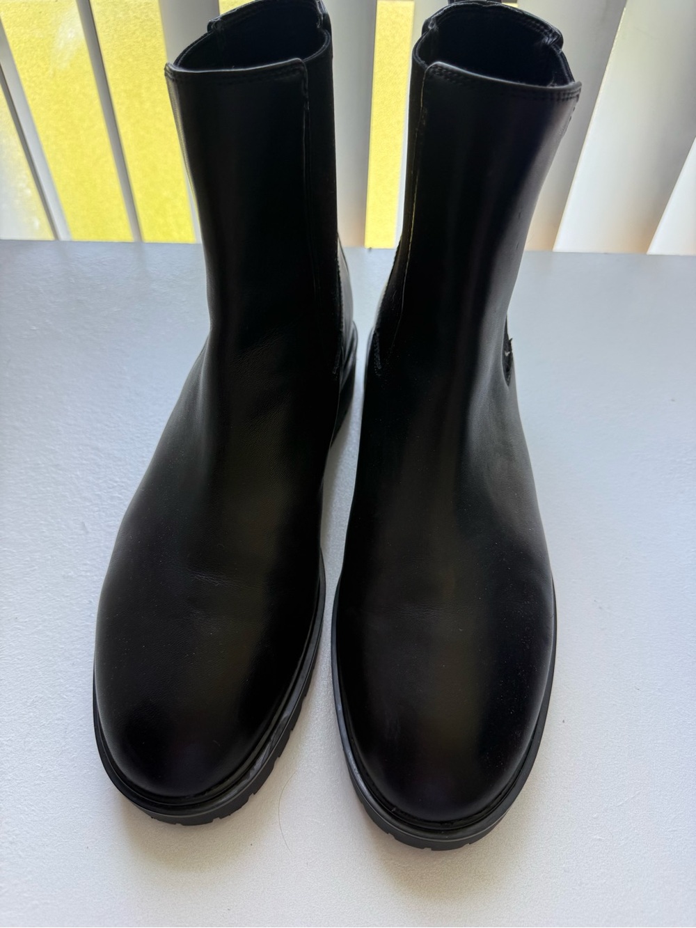 Allyson Navy Leather Shoe - US 10